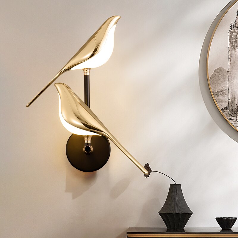 Applique Murale LED Oiseaux Modernes pour Décoration Intérieure Élégante