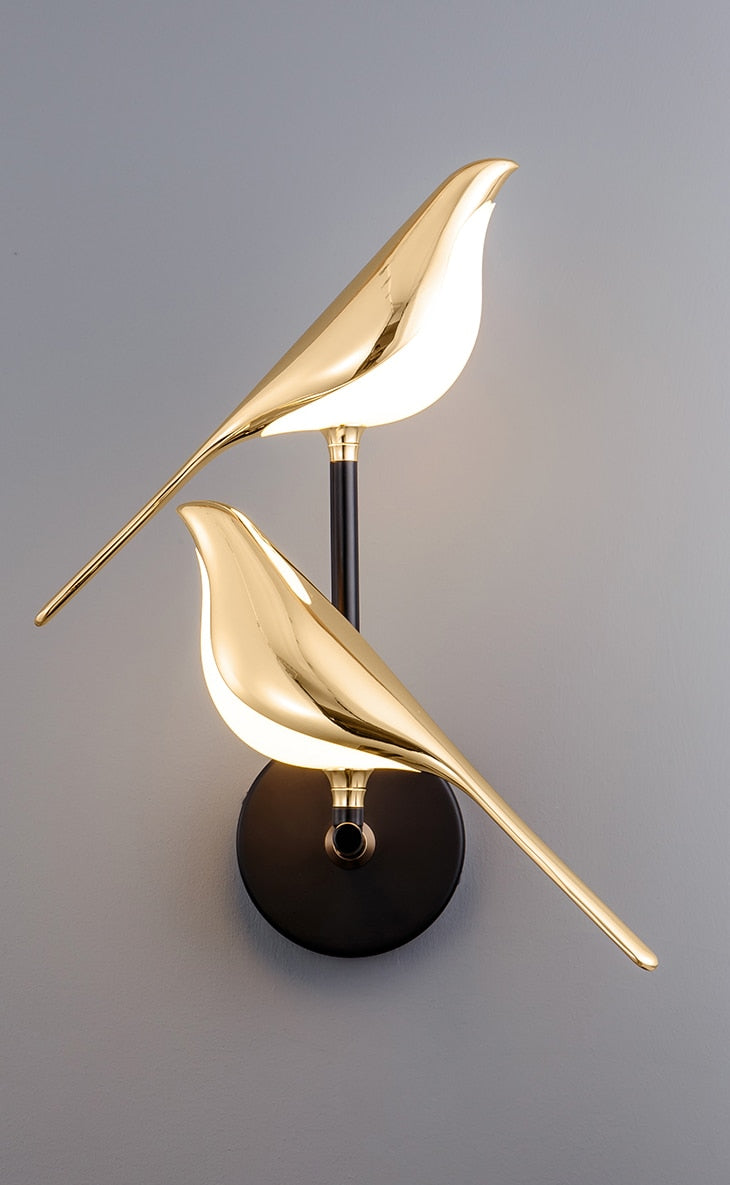 Applique Murale LED Oiseaux Modernes pour Décoration Intérieure Élégante