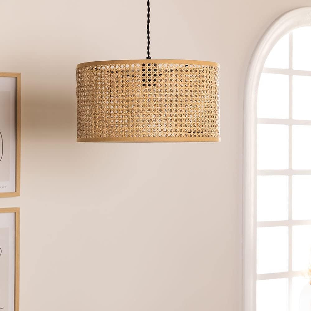 Suspension en Rotin pour Salon