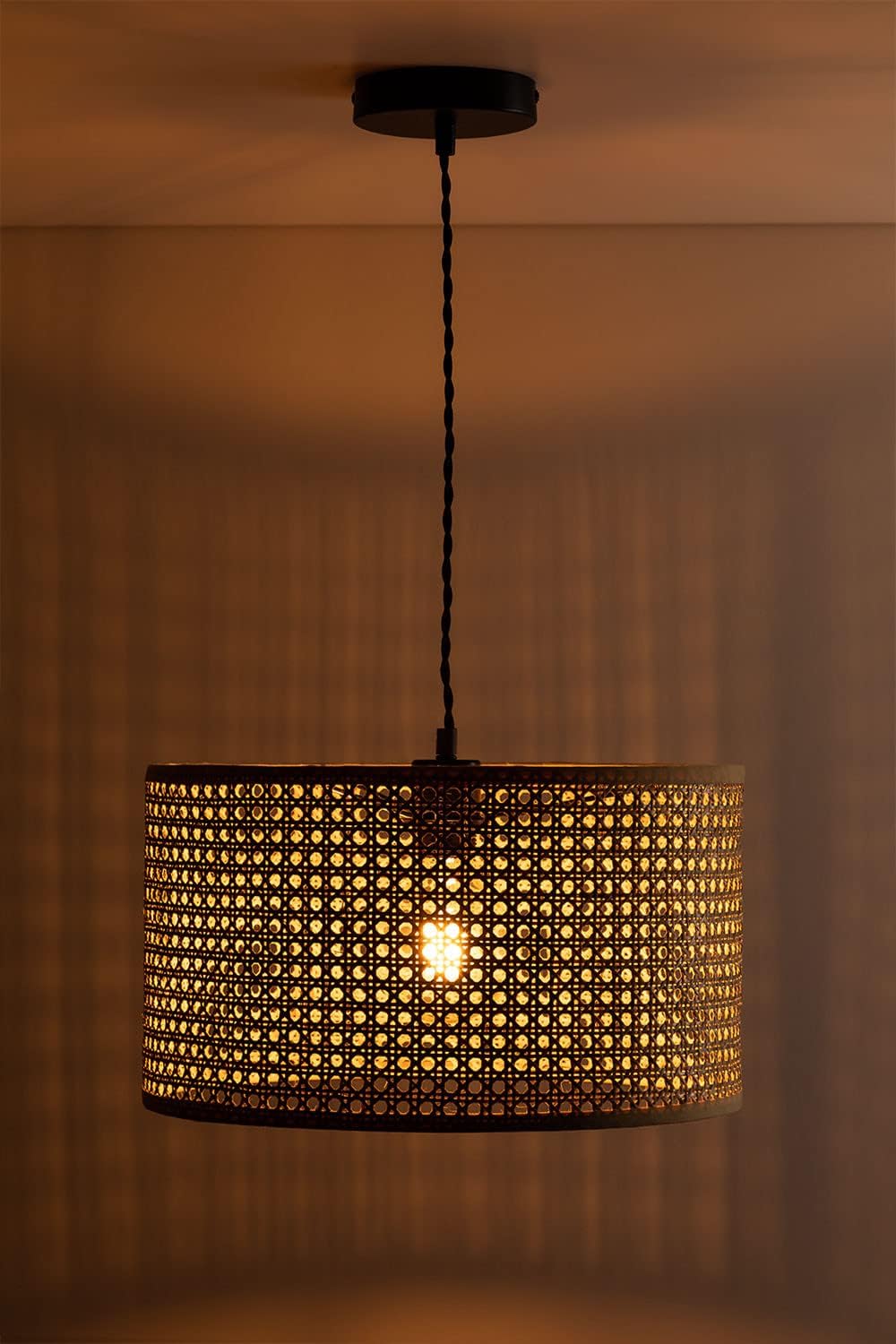 Suspension en Rotin pour Salon