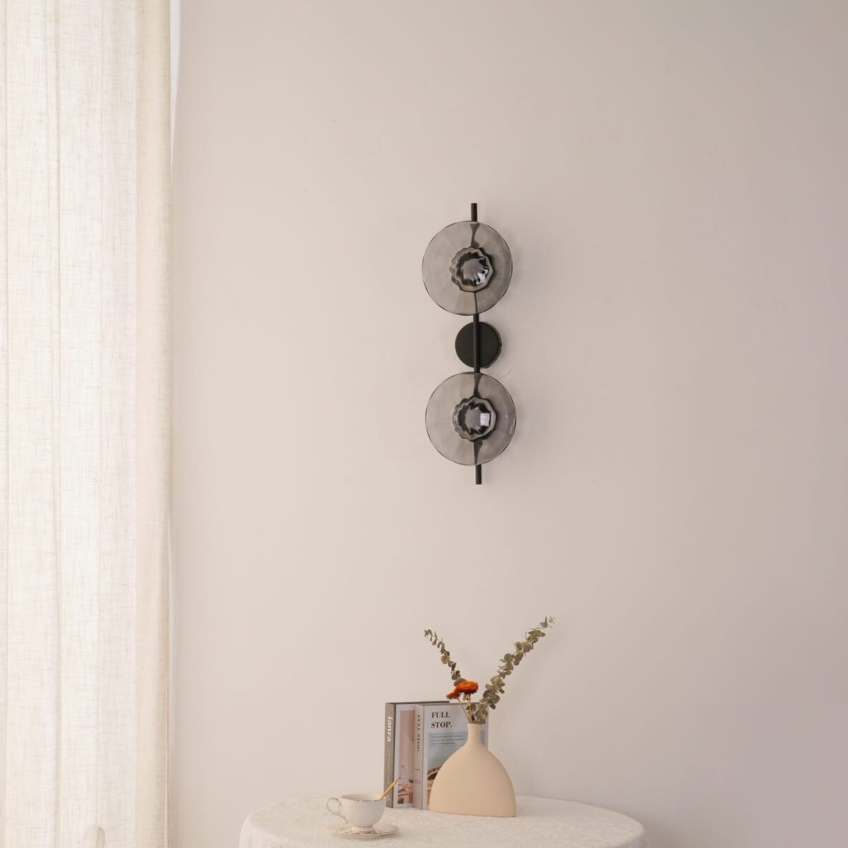 Applique murale ronde en verre Ceto au design nordique 6