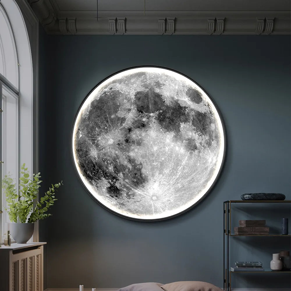 Applique Murale LED Forme de Lune pour Éclairage Décoratif et Apaisant