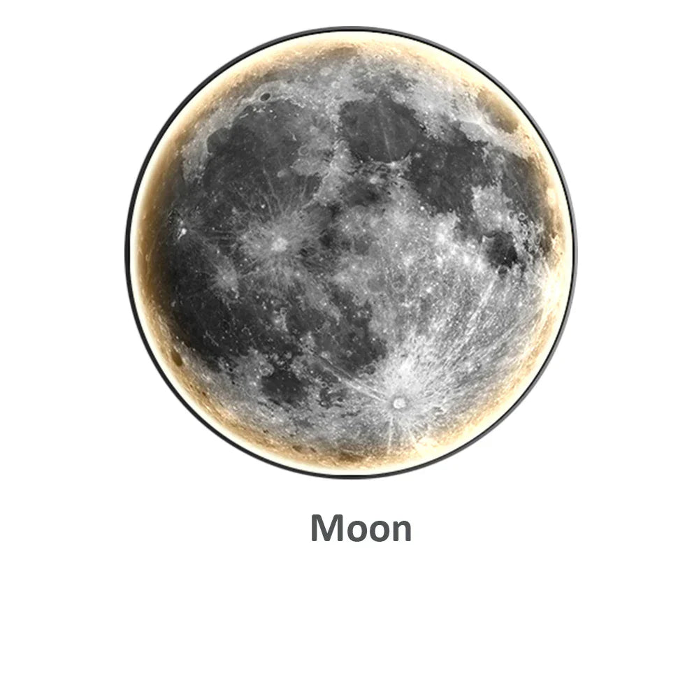 Applique Murale LED Forme de Lune pour Éclairage Décoratif et Apaisant