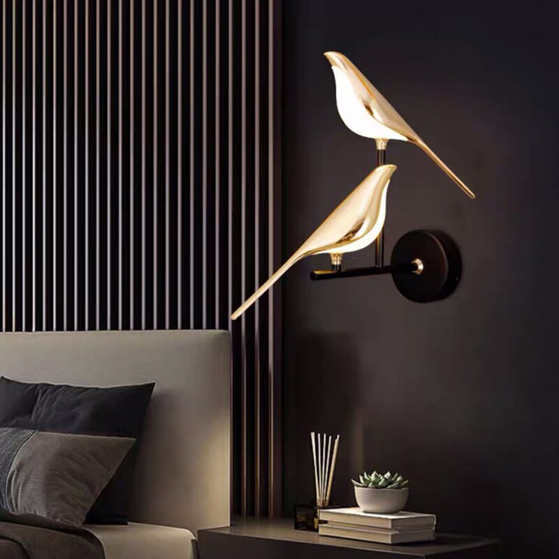 Applique Murale LED Oiseaux Modernes pour Décoration Intérieure Élégante