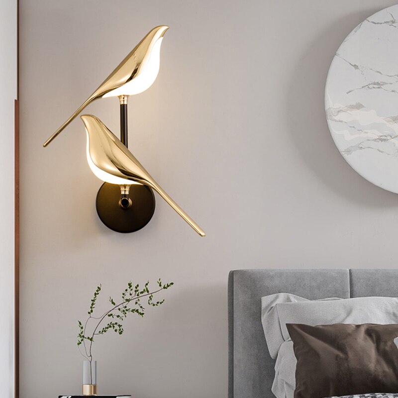 Applique Murale LED Oiseaux Modernes pour Décoration Intérieure Élégante