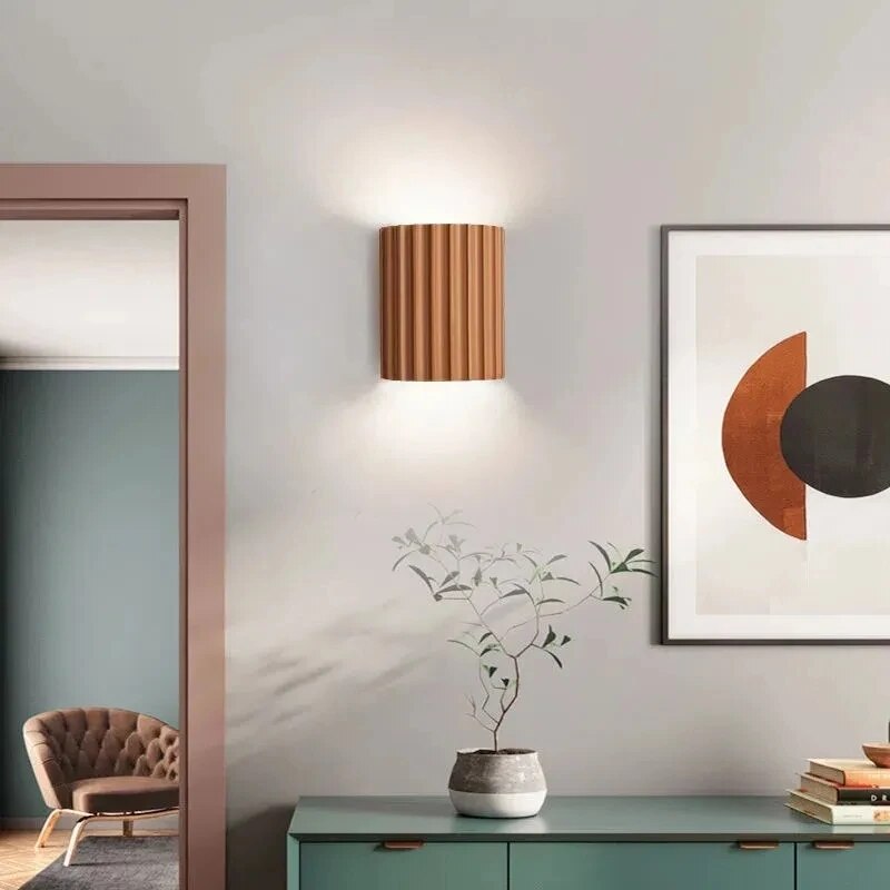 Applique Murale Moderne en Résine avec Éclairage LED Décoratif